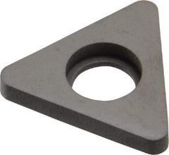 Made in USA - 1/2" Inscribed Circle, Triangle Shim for Indexables - Carbide, 1/8" Thick, STN Shim Style, Negative Rake - All Tool & Supply