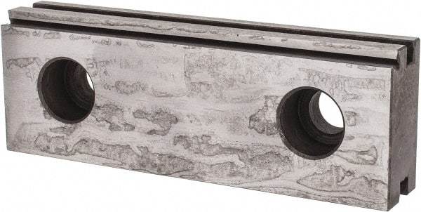 Kurt - 1 Piece Vise Jaw Plate - Steel, 3.969" Long, 0.672" Wide, 1.374" High - All Tool & Supply