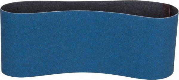 Norton - 3" Wide x 18" OAL, 80 Grit, Zirconia Alumina Abrasive Belt - Zirconia Alumina, Medium, Coated, Y Weighted Cloth Backing, Series 3X - All Tool & Supply