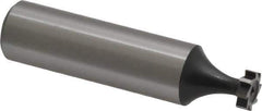 Interstate - 5/16" Diam x 3/32" Face Width, High Speed Steel, 6 Teeth, Shank Connection Woodruff Keyseat Cutter - Uncoated, 2-3/32" OAL x 1/2" Shank, Straight Teeth, ANSI 302-1/2, Old Standard 207 - All Tool & Supply