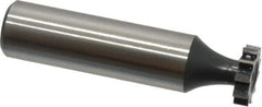 Interstate - 1/2" Diam x 1/8" Face Width, Cobalt, 10 Teeth, Shank Connection Woodruff Keyseat Cutter - Uncoated, 2-1/8" OAL x 1/2" Shank, Straight Teeth, ANSI 404, Old Standard 3 - All Tool & Supply