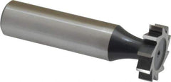 Interstate - 3/4" Diam x 3/16" Face Width, Cobalt, 10 Teeth, Shank Connection Woodruff Keyseat Cutter - Uncoated, 2-3/16" OAL x 1/2" Shank, Straight Teeth, ANSI 606, Old Standard 9 - All Tool & Supply