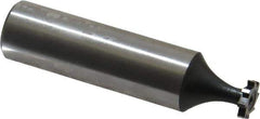 Interstate - 5/16" Diam x 1/16" Face Width, Cobalt, 8 Teeth, Shank Connection Woodruff Keyseat Cutter - Uncoated, 2-1/16" OAL x 1/2" Shank, Straight Teeth, ANSI 202-1/2, Old Standard 206 - All Tool & Supply