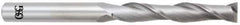 OSG - 1/4", 1-1/2" LOC, 1/4" Shank Diam, 6" OAL, 2 Flute, Solid Carbide Square End Mill - Single End, Uncoated, Spiral Flute, 30° Helix, Centercutting, Right Hand Cut, Right Hand Flute, Series 482 - All Tool & Supply