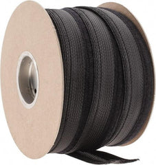 Techflex - Black Braided Cable Sleeve - 100' Coil Length, -103 to 257°F - All Tool & Supply