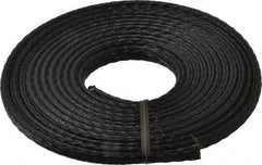 Techflex - Black Braided Expandable Cable Sleeve - 10' Coil Length, -103 to 257°F - All Tool & Supply