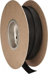 Techflex - Black Braided Expandable Cable Sleeve - 50' Coil Length, -103 to 257°F - All Tool & Supply