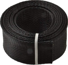 Techflex - Black Braided Expandable Cable Sleeve - 10' Coil Length, -103 to 257°F - All Tool & Supply