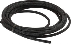 Techflex - Black Braided Expandable Cable Sleeve - 10' Coil Length, -103 to 257°F - All Tool & Supply