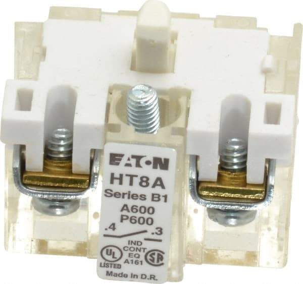 Eaton Cutler-Hammer - 1 to 500 mA, Electrical Switch Contact Block - 5 to 28 Volt, 30-1/2mm Hole, For Use with Indicating Lights, Pushbuttons - All Tool & Supply