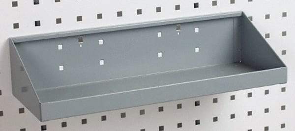 Triton - 18" Long LocBoard Shelf Pegboard Hook - 6-11/16" Projection, Steel - All Tool & Supply