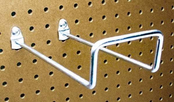 Triton - 2-3/4" ID, 1/4" Diam, 8" Long Double Closed End Loop Pegboard Hook - 8-5/8" Projection, 80° Bend, 2" Bend Length, Steel - All Tool & Supply