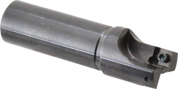 Cutting Tool Technologies - 7/8" Cut Diam, 0.28" Max Depth of Cut, 3/4" Shank Diam, 3" OAL, Indexable Square Shoulder Centercutting End Mill - SPEH 2.522 Inserts, Flatted Shank, 90° Lead Angle - All Tool & Supply