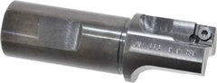 Cutting Tool Technologies - 1-1/4" Cut Diam, 0.34" Max Depth of Cut, 1" Shank Diam, 3.62" OAL, Indexable Square Shoulder Centercutting End Mill - SPEB 322, SPEH 322 Inserts, Flatted Shank, 90° Lead Angle - All Tool & Supply