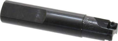 Cutting Tool Technologies - 5/8" Cut Diam, 0.22" Max Depth of Cut, 5/8" Shank Diam, 3.12" OAL, Indexable Square Shoulder End Mill - SPEH 222 Inserts, Weldon Shank, 90° Lead Angle - All Tool & Supply