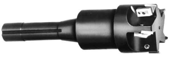 APT - 1-1/2" Cutting Diam, 1-1/2" Max Depth of Cut, Taper Shank Indexable Copy End Mill - 2 Inserts, RPG 42 Insert, EMLR Toolholder - All Tool & Supply