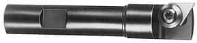 APT - 15mm Cut Diam, 1/2" Shank Diam, 3" OAL, Indexable Square Shoulder End Mill - TPG 221, TPG 222, TPG 223 Inserts, Weldon Shank, 90° Lead Angle, Series Tri-Dex - All Tool & Supply