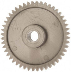 Made in USA - 48 Pitch, 2" Pitch Diam, 2.083" OD, 48 Tooth Spur Gear - 1/4" Face Width, 5/16" Bore Diam, 43/64" Hub Diam, 20° Pressure Angle, Acetal - All Tool & Supply