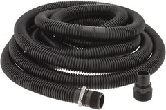 Little Giant Pumps - Sump Pump Hose; Hose Size: 1-1/4 ; Length (Feet): 24 ; Material: Corrugated Polyethylene ; Accessories: 1 1/2" PVC Male Adaptor and 1 Galvanized Steel Clamp - Exact Industrial Supply