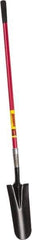 Razor-Back - 14" High x 6" Wide Tapered Steel Spade - 48" Long Fiberglass Straight Handle, Front Turned - All Tool & Supply