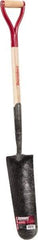 Razor-Back - 16" High x 5-1/2" Wide Tapered Steel Spade - 27" Long Wood D-Grip Handle, Front Turned - All Tool & Supply