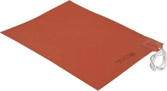 Value Collection - 12" Long x 9" Wide, Rectangular, Silicon Rubber, Standard Heat Blanket - 120 Volt, Plain Back, Use with Metal Containers - All Tool & Supply