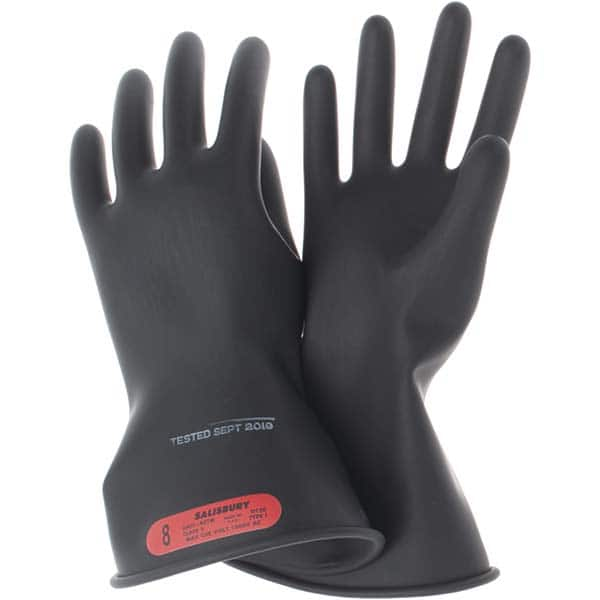 Salisbury by Honeywell - Class 0, Size M (8), 11" Long, Rubber Lineman's Glove - All Tool & Supply