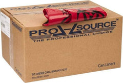 PRO-SOURCE - 10 Gal Capacity, Red, Low-Density Polyethylene, Hazardous Waste Bag - 1.2 mil Thick x 24" Wide x 24" High, Flat Pack - All Tool & Supply