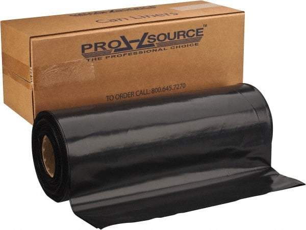 PRO-SOURCE - 56 Gal Capacity, 3 mil Thick, Contractor Trash Bags - Low-Density Polyethylene (LDPE), Perforated, Recycled Content, 43" Wide x 47" High, Black - All Tool & Supply