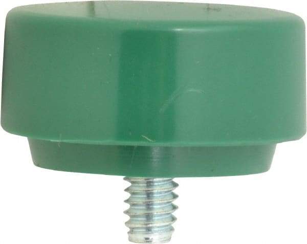 NUPLA - 1-3/8" Face Diam, Grade Tough, Green Soft Face Hammer Tip - 0.5 oz Head, Plastic - All Tool & Supply