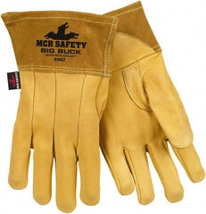 MCR Safety - Size M Unlined Deerskin Welding Glove - Tan, Pair - All Tool & Supply