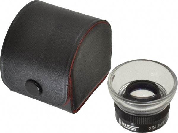 SPI - 22x Magnification, Singlet Lens Plastic Loupe - 1 Lens - All Tool & Supply