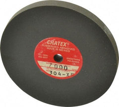 Cratex - 3" Diam x 1/4" Hole x 1/4" Thick, Surface Grinding Wheel - Silicon Carbide, Extra Fine Grade, 7,000 Max RPM, Rubber Bond, No Recess - All Tool & Supply