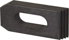 Value Collection - 1/2" Stud, Heat Treated Steel, Plain Strap Clamp - 1.26" Travel, 2-1/2" OAL x 1-1/8" Wide x 1/2" High, Black Oxide Finish, Tapered Nose - All Tool & Supply