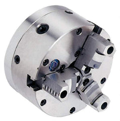 Vectrax - 3 Jaws, 6" Diam, Self Centering Manual Lathe Chuck - Includes Back Plate - All Tool & Supply