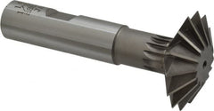 Interstate - 1-1/2° 1-1/2" Cut Diam, 1/2" Cut Width, 5/8" Shank, Cobalt Double-Angle Cutter - All Tool & Supply