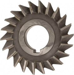 Value Collection - 3" Diam x 5/8" Width of Cut, 45° Included Angle, Arbor Connection, High Speed Steel Single Angle Cutter - Right Hand Cut, Oxide Finish - All Tool & Supply