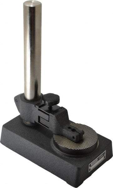 SPI - Meehanite Cast Iron, Rectangular Base, Comparator Gage Stand - 11" High, 8" Base Length x 5" Base Width x 2" Base Height, Includes Holder - All Tool & Supply