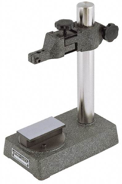 SPI - Meehanite Cast Iron, Rectangular Base, Comparator Gage Stand - 11" High, 8" Base Length x 5" Base Width x 2" Base Height, Includes Holder - All Tool & Supply