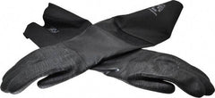 Ansell - Size XL (10), 26" Long, 85 mil Thick, Supported, Neoprene Chemical Resistant Gloves - Textured Finish, Fleece/Jersey Lined, Gauntlet Cuff, ANSI Abrasion Level 3, ANSI Cut Level 2, Black, FDA Approved - All Tool & Supply