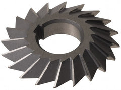 Value Collection - 5° 5" Cut Diam, 1" Cut Width, 1-1/4" Arbor, High Speed Steel Double-Angle Cutter - All Tool & Supply