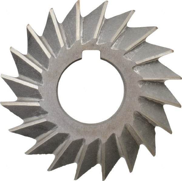 Value Collection - 2-3/4° 2-3/4" Cut Diam, 1/2" Cut Width, 1" Arbor, High Speed Steel Double-Angle Cutter - All Tool & Supply