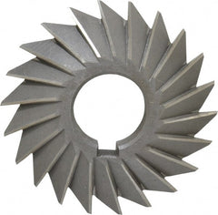 Value Collection - 3° 3" Cut Diam, 5/8" Cut Width, 1" Arbor, High Speed Steel Double-Angle Cutter - All Tool & Supply