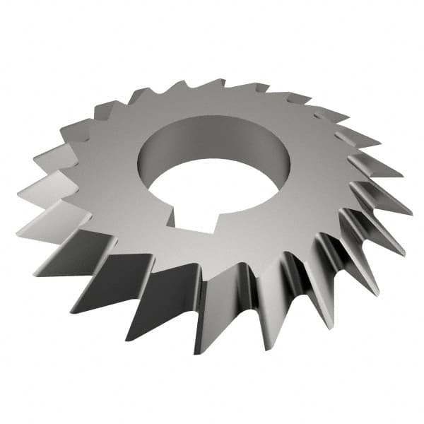 Value Collection - 2-3/4° 2-3/4" Cut Diam, 1/2" Cut Width, 1" Arbor, High Speed Steel Double-Angle Cutter - All Tool & Supply