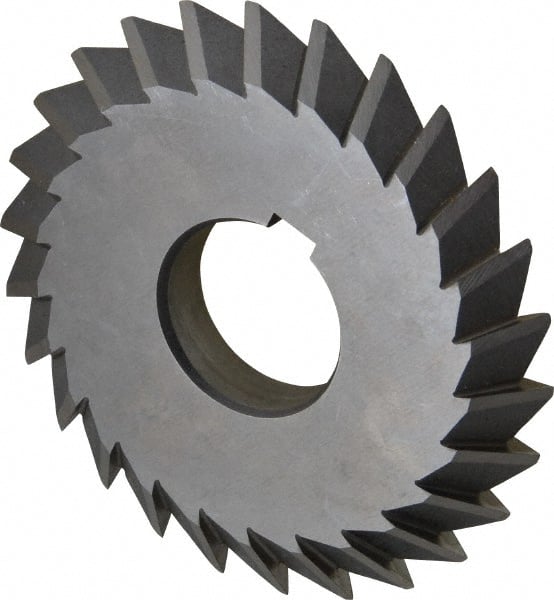 Value Collection - 4° 4" Cut Diam, 1/2" Cut Width, 1-1/4" Arbor, High Speed Steel Double-Angle Cutter - All Tool & Supply