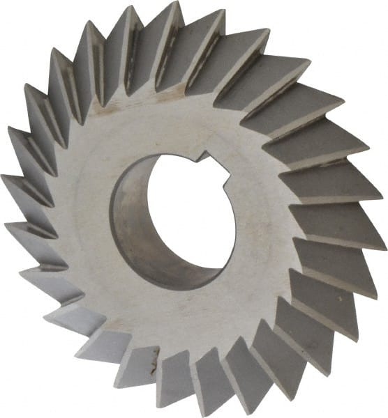 Value Collection - 4° 4" Cut Diam, 3/4" Cut Width, 1-1/4" Arbor, High Speed Steel Double-Angle Cutter - All Tool & Supply