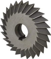 Value Collection - 5° 5" Cut Diam, 1" Cut Width, 1-1/4" Arbor, High Speed Steel Double-Angle Cutter - All Tool & Supply