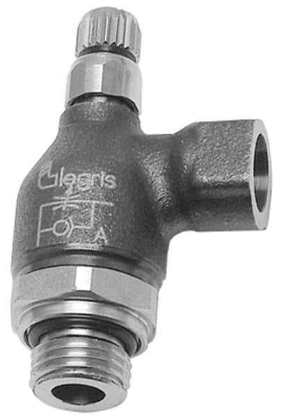 Legris - 3/8" BSPP Mini Swivel Flow Control Regulator - 0 to 145 psi, Treated Brass Material & Buna Nitrile O-Ring - All Tool & Supply