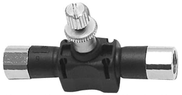 Legris - 1/2" NPT Threaded In-Line Flow Control Valve - 0 to 145 psi & Nylon Material - All Tool & Supply