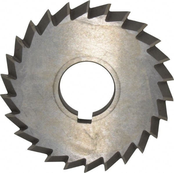 Value Collection - 4° 4" Cut Diam, 1/2" Cut Width, 1-1/4" Arbor, High Speed Steel Double-Angle Cutter - All Tool & Supply